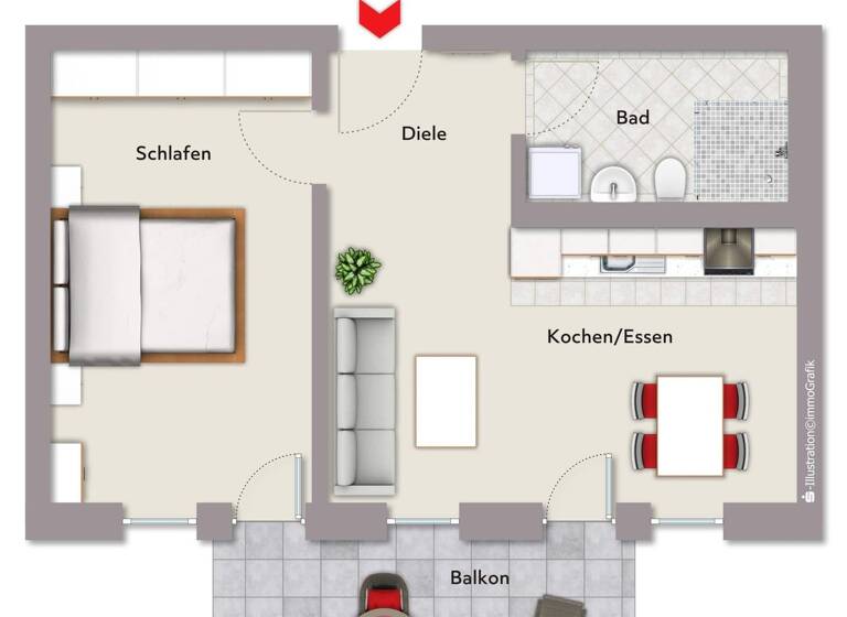 Wohnung zum Kauf provisionsfrei 302.445 € 2 Zimmer 53,5 m² Bechhofen 91572
