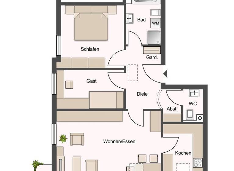 Wohnung zum Kauf 234.000 € 4 Zimmer 90,4 m² 2. Geschoss Waldbach Bretzfeld 74626