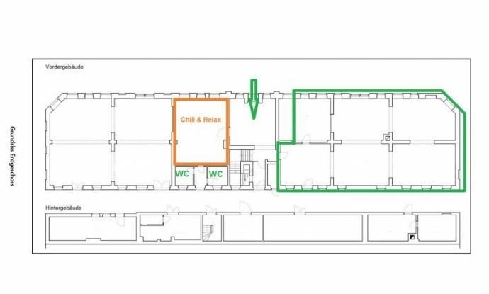 Bürofläche zur Miete provisionsfrei 1.920 € 1 Zimmer 240 m²<br/>Bürofläche Dammweg 6 Äußere Neustadt (Schönbrunnstr.) Dresden 01097