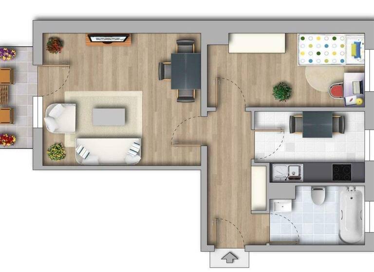 Wohnung zur Miete 299 € 2 Zimmer 49 m² 2. Geschoss Förderstraße 13 Merseburg 06217
