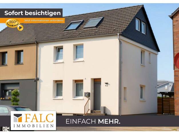 Doppelhaushälfte zum Kauf 405.000 € 5 Zimmer 125 m² 522 m² Grundstück Groß-Erkenschwick Oer-Erkenschwick 45739