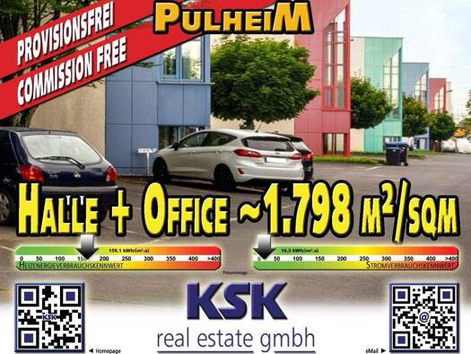 Logistikzentrum zur Miete provisionsfrei 1.798 m² Lagerfläche teilbar von 1.268 m² bis 1.798 m² Brauweiler Pulheim 50259