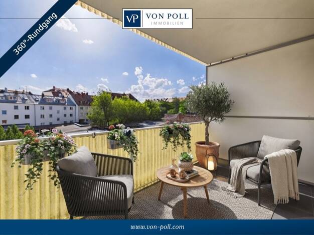 Wohnung zum Kauf 274.000 € 2 Zimmer 59 m² 2. Geschoss St Johannis Nürnberg 90419