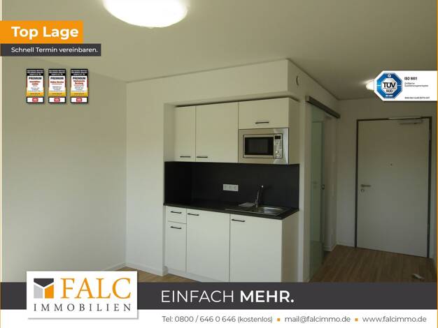 Wohnung zur Miete 495 € 1 Zimmer 20,9 m² 3. Geschoss Grombühl Würzburg 97076