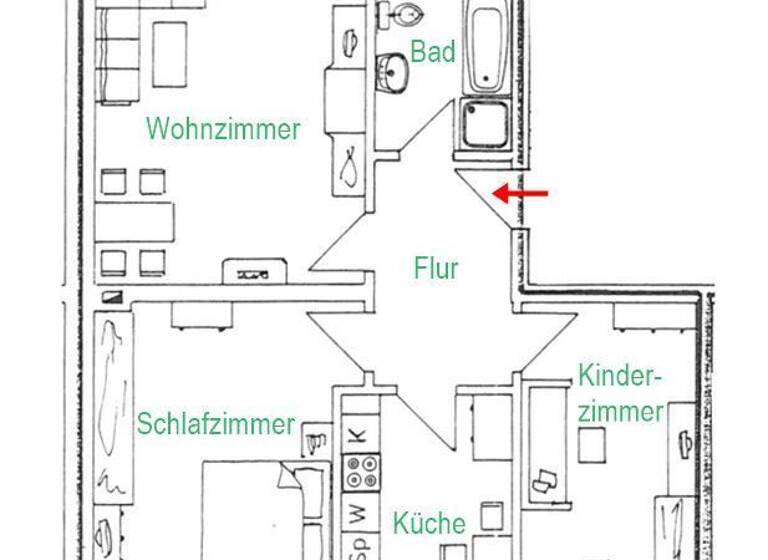 Wohnung zum Kauf 77.900 € 3 Zimmer 78,7 m² 1. Geschoss Frankenberg 09669