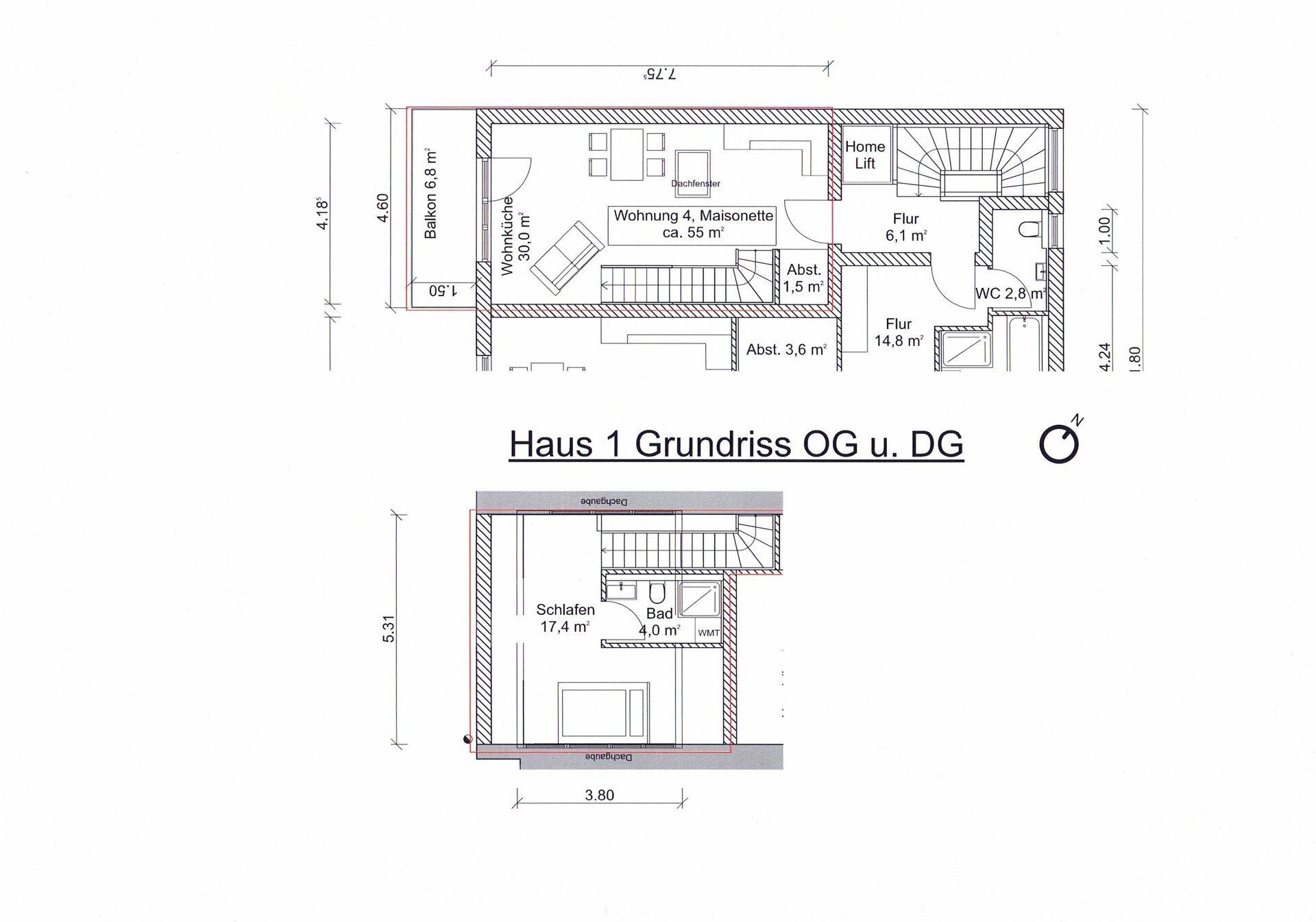 Maisonette zum Kauf 283.000 € 2 Zimmer 55 m²<br/>Wohnfläche Leeder Fuchstal / Leeder 86925