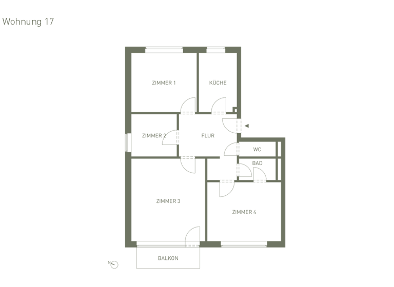 Wohnung zum Kauf provisionsfrei als Kapitalanlage geeignet 275.000 € 4 Zimmer 83,2 m² Wandsbek Hamburg 22047