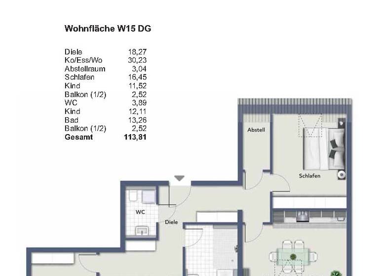 Wohnung zum Kauf - Neubau 751.000 € 4 Zimmer 113,8 m²<br/>Wohnfläche Dachgeschoss<br/>Geschoss St Jobst Nürnberg 90491