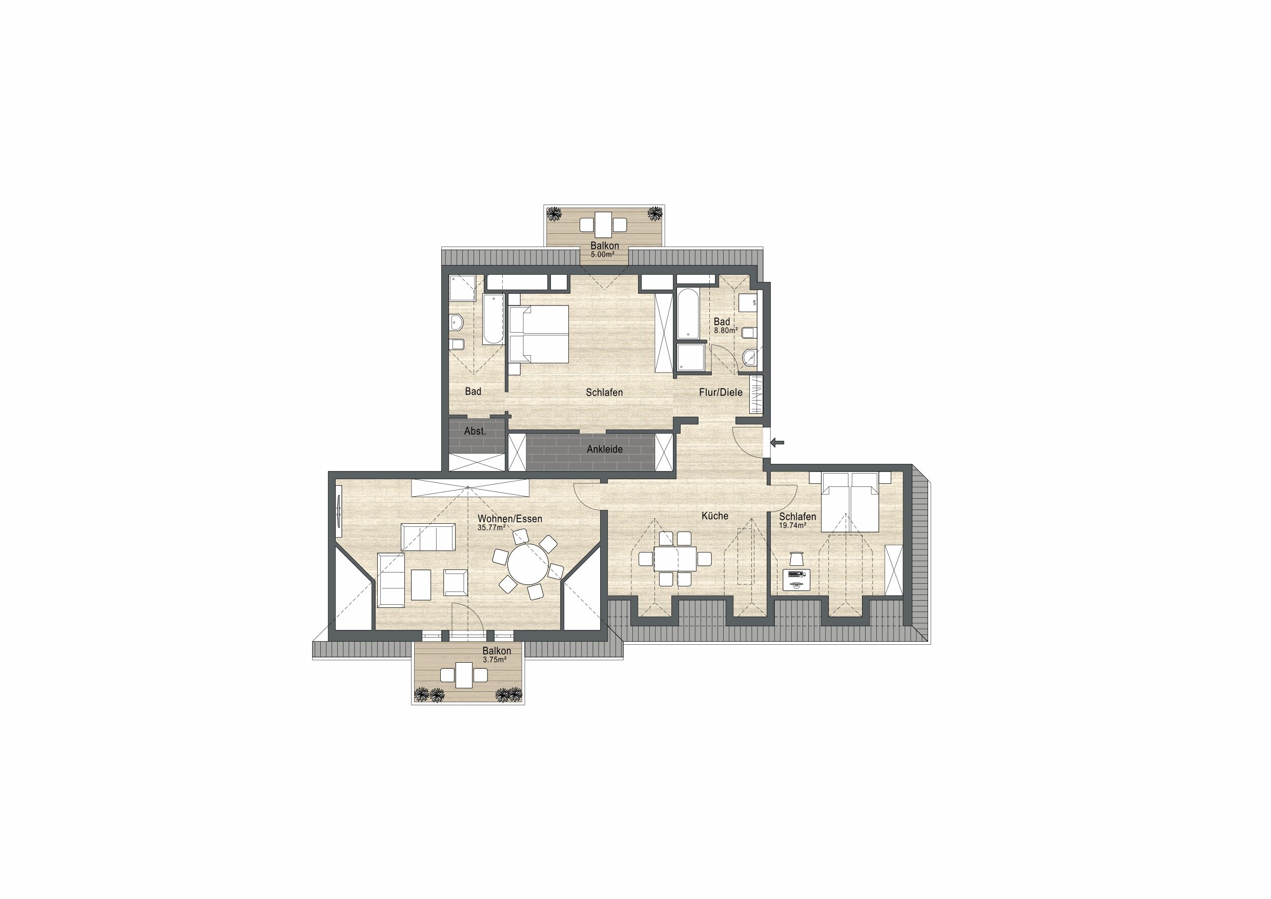 Wohnung zum Kauf provisionsfrei 549.000 € 4 Zimmer 134,7 m²<br/>Wohnfläche Bad Kreuznach Bad Kreuznach 55543