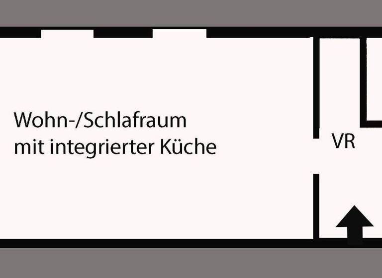 Wohnung zur Miete 550 € 1,5 Zimmer 40,6 m² 1. Geschoss Wien 1220