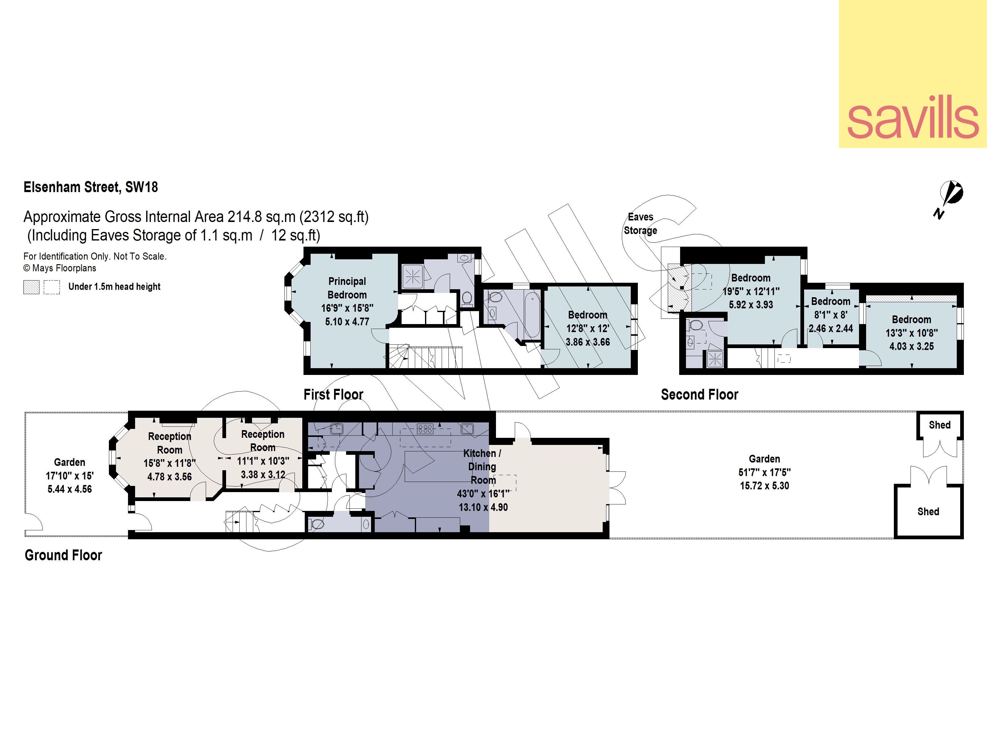 Haus zum Kauf provisionsfrei 2.393.400 € 6 Zimmer 214,8 m²<br/>Wohnfläche London SW18 5NR