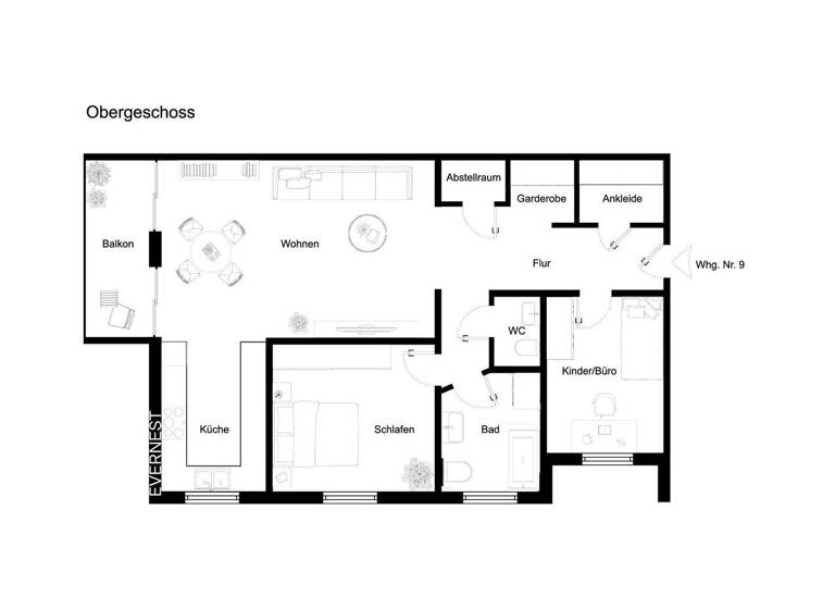 Wohnung zum Kauf 404.000 € 3 Zimmer 101 m² 2. Geschoss Oggersheim Ludwigshafen am Rhein 67071