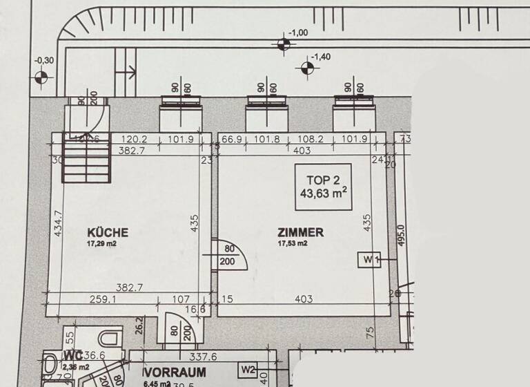 Büro zur Miete 750 € 2 Zimmer Wien 1160