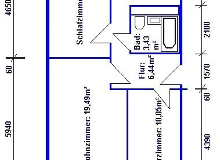 Wohnung zur Miete 449 € 3 Zimmer 61,9 m² 4. Geschoss frei ab 01.05.2026 Weißdornstraße 98 Grünau-Ost Leipzig 04209