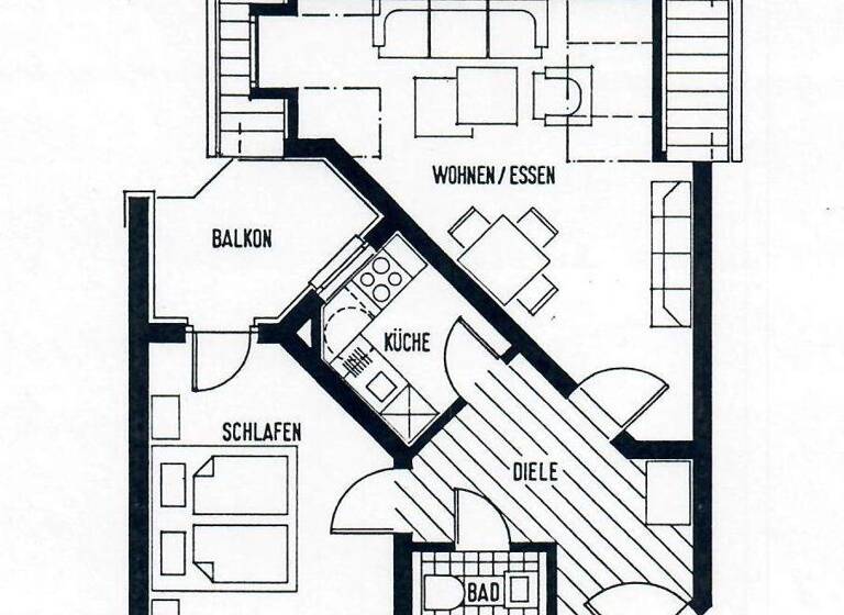 Wohnung zur Miete 390 € 2 Zimmer 53 m² 3. Geschoss Neustadt Neustadt an der Orla 07806