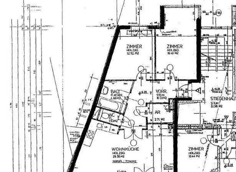 Wohnung zur Miete 1.500 € 3 Zimmer 77,4 m² 2. Geschoss Wien 1040