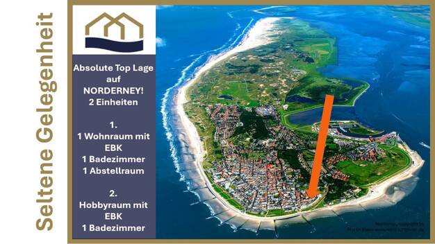 Wohnung zum Kauf 349.000 € 2 Zimmer 60 m² Brunnenstraße 3 Norderney 26548