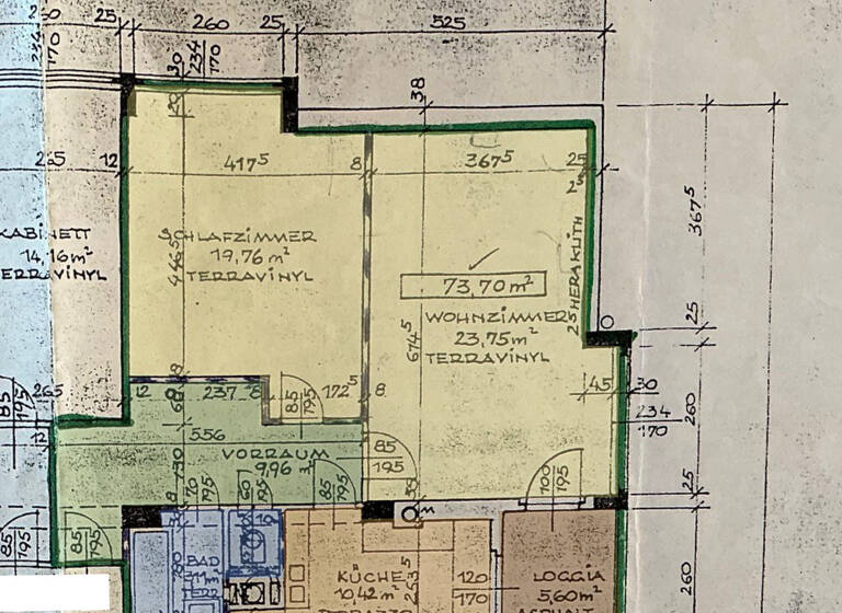 Wohnung zum Kauf 349.000 € 2 Zimmer 73,7 m² Wien 1120