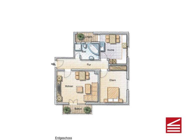 Wohnung zum Kauf 235.000 € 2 Zimmer 71 m² Oos Baden-Baden 76532