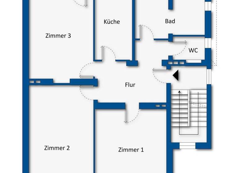 Wohnung zur Miete 1.500 € 3 Zimmer 105 m² 1. Geschoss frei ab sofort Kaulsdorf Berlin 12621