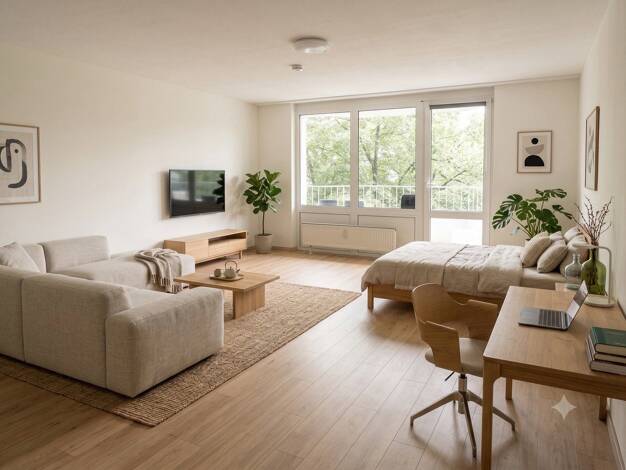 Studio zur Miete 479 € 1 Zimmer 33 m² 2. Geschoss frei ab 01.10.2026 Rosestraße 6 Hammerstatt Bayreuth 95448