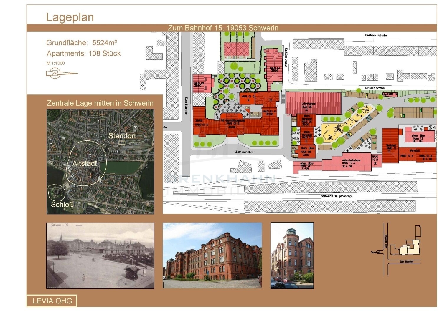 Büro-/Praxisfläche zur Miete provisionsfrei 15.600 € 1.200 m²<br/>Bürofläche ab 160 m²<br/>Teilbarkeit Paulsstadt Schwerin 19053