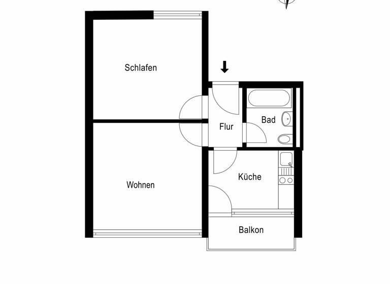 Wohnung zum Kauf 229.000 € 2 Zimmer 47 m² 1. Geschoss Heidenheimer Straße 69 Böfingen Ulm 89075