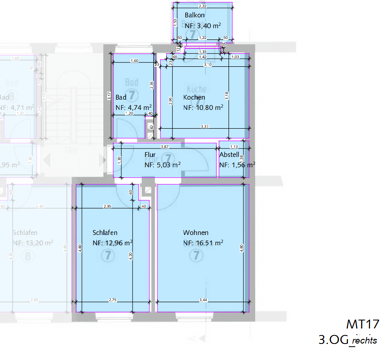 Wohnung zum Kauf provisionsfrei 162.000 € 2 Zimmer 53,3 m² 3. Geschoss Melanchthonstraße 17 Steinbühl Nürnberg 90443