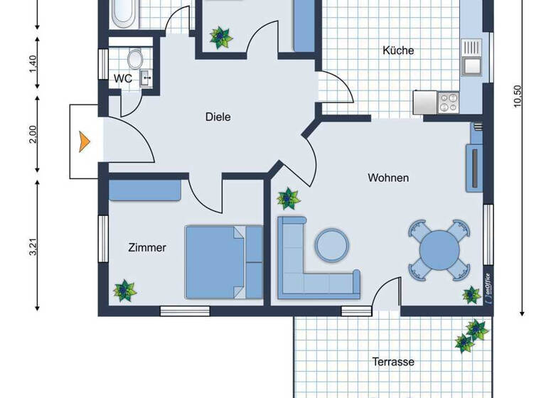 Bungalow zum Kauf 349.000 € 3 Zimmer 87,2 m²<br/>Wohnfläche 500 m²<br/>Grundstück Trelde Buchholz in der Nordheide 21244