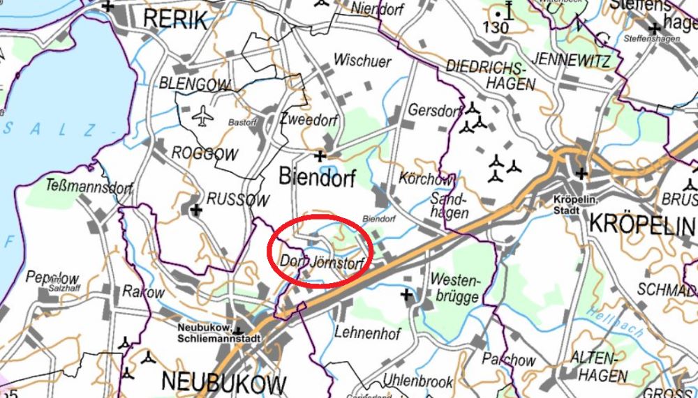 Doppelhaushälfte zum Kauf 99.500 € 3 Zimmer 83 m²<br/>Wohnfläche 3.356 m²<br/>Grundstück ab sofort<br/>Verfügbarkeit Hof Jörnstorf Biendorf 18230