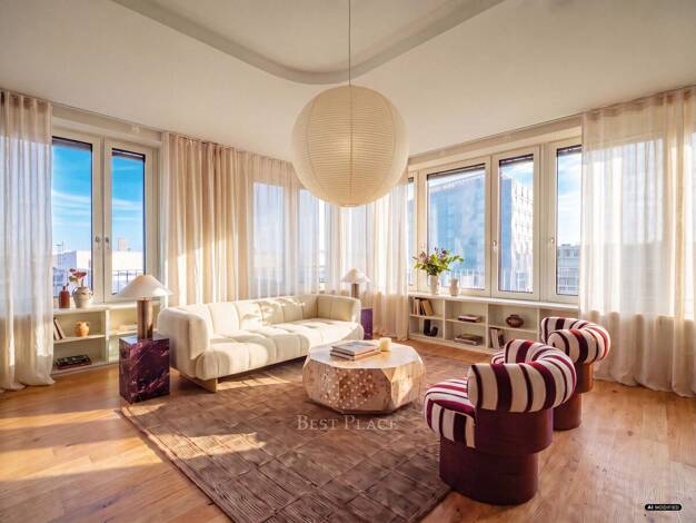Wohnung zum Kauf - Neubau provisionsfrei 999.000 € 3 Zimmer 107,4 m² 11. Geschoss Mariane-von-Rantzau-Straße Friedrichshain Berlin 10243