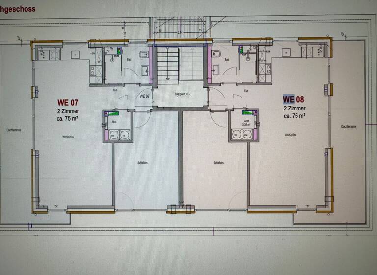 Penthouse zur Miete 1.550 € 2 Zimmer 72 m² Geschoss 2/3 frei ab 01.08.2026 Richeystraße 36 Bramfeld Hamburg 22309