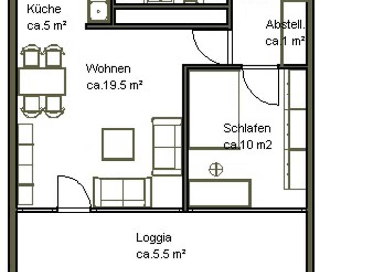 Wohnung zur Miete 397 € 2 Zimmer 49,8 m² 14. Geschoss frei ab 11.04.2026 Elmstr. 17 Sahlkamp Hannover 30657