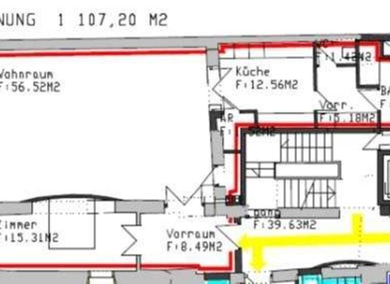 Wohnung zur Miete 930 € 3 Zimmer 107 m² 2. Geschoss Rathausgasse 1 Linz 4020