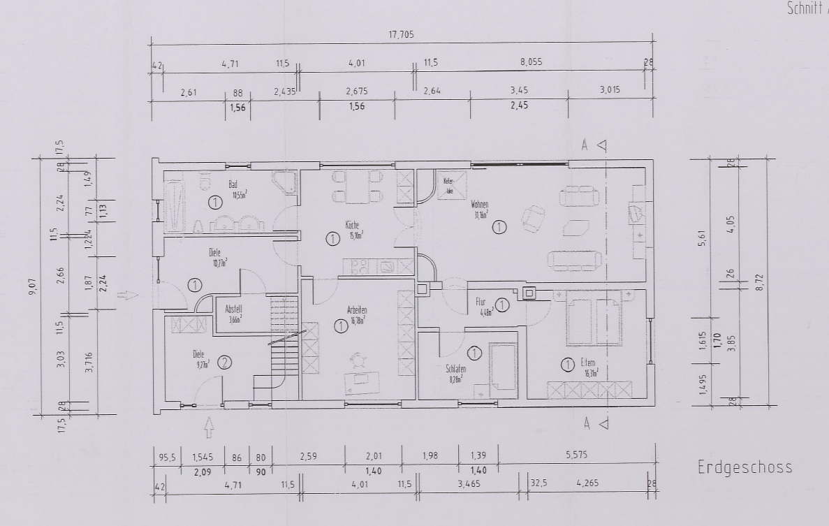 Terrassenwohnung zum Kauf 249.000 € 4 Zimmer 116 m²<br/>Wohnfläche EG<br/>Geschoss Wahlbezirk 201 Nordhorn 48531