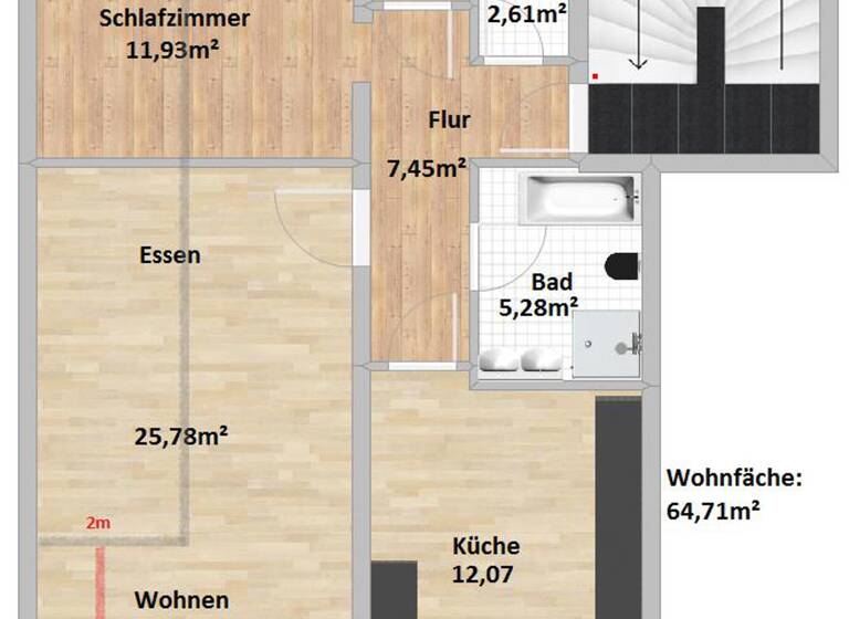 Wohnung zum Kauf 240.000 € 2 Zimmer 65 m²<br/>Wohnfläche 2.<br/>Geschoss Ittendorf Markdorf 88677