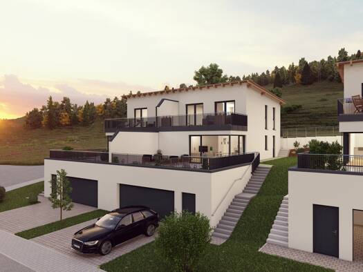 Doppelhaushälfte zum Kauf provisionsfrei 599.900 € 4 Zimmer 135,1 m² 318 m² Grundstück Am Försterweg 7 Wegern Hunderdorf 94336