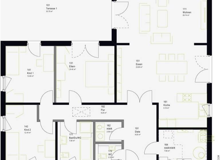 Bungalow zum Kauf 404.545 € 4 Zimmer 176,5 m² 372 m² Grundstück Löffelstelzen Bad Mergentheim 97980
