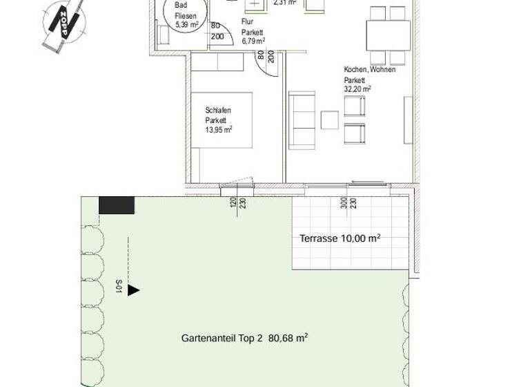 Wohnung zum Kauf - Erstbezug provisionsfrei 520.000 € 2 Zimmer 60,7 m² EG Oberalm 5411