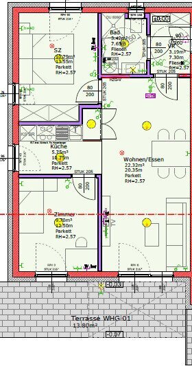 Wohnung zur Miete 564 € 55,2 m²<br/>Wohnfläche EG<br/>Geschoss St. Margarethen an der Raab 8321