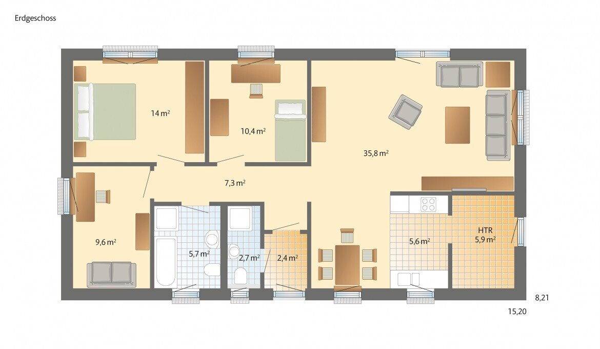 Bungalow zum Kauf provisionsfrei 536.873 € 4 Zimmer 100 m²<br/>Wohnfläche 300 m²<br/>Grundstück Langel Köln 51143