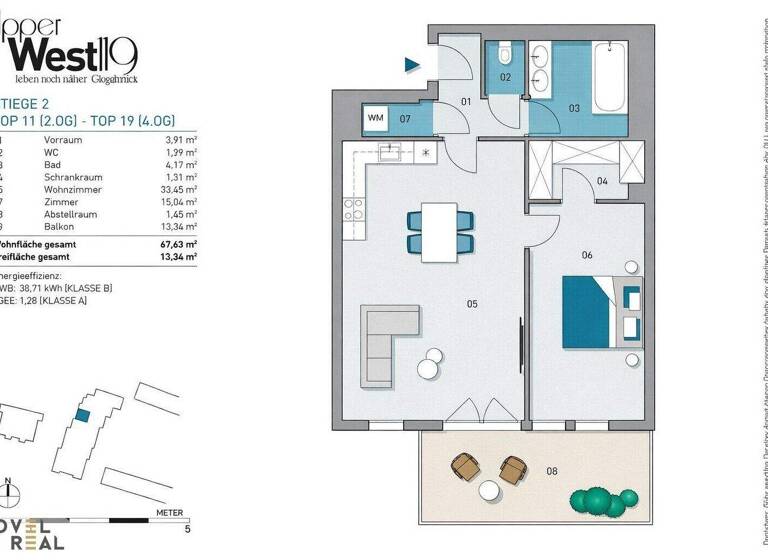 Wohnung zum Kauf 498.000 € 2 Zimmer 67,6 m² 4. Geschoss Wien 1180