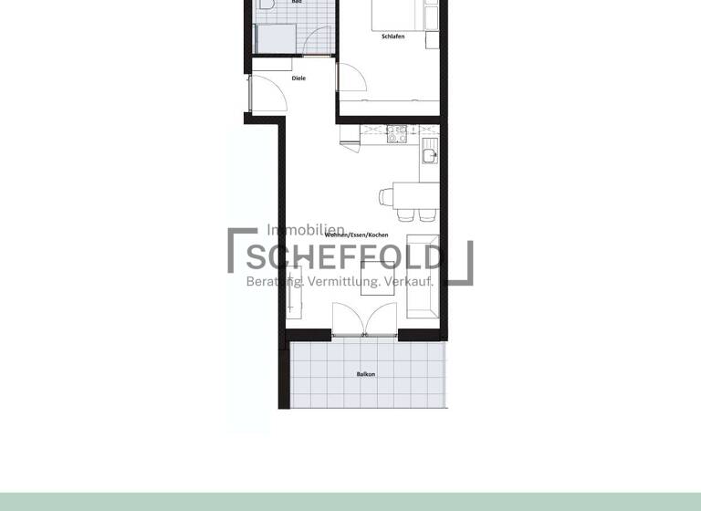 Wohnung zum Kauf - Erstbezug provisionsfrei 288.900 € 2,5 Zimmer 59,3 m² 1. Geschoss Edith-Stein-Straße 18 Laupheim 88471