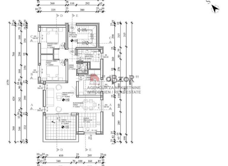 Wohnung zum Kauf 380.000 € 3 Zimmer 90 m² 1. Geschoss Petrcane - Kozino