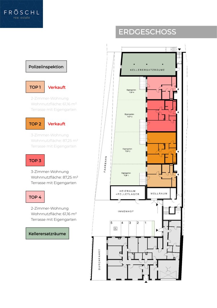 Wohnung zur Miete 596 € 2 Zimmer 1.<br/>Geschoss Vitis 3902