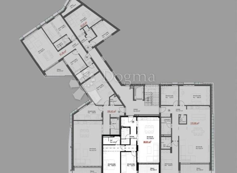 Wohnung zum Kauf 525.000 € 3 Zimmer 90 m² 1. Geschoss Centar, Luka, Finida