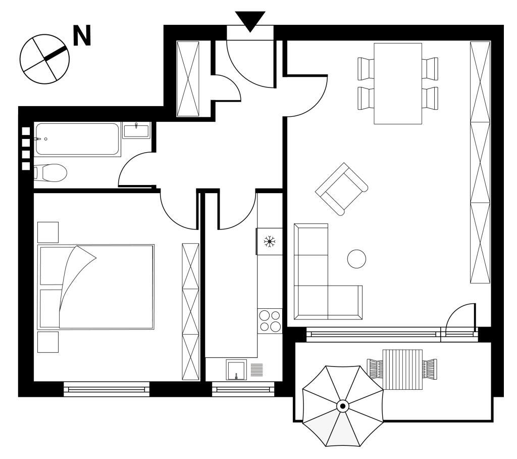 Wohnung zum Kauf provisionsfrei 195.000 € 2 Zimmer 60 m²<br/>Wohnfläche 1.<br/>Geschoss Konradshöhe Berlin 13505