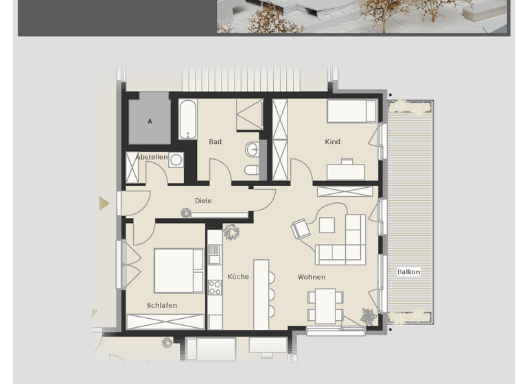 Wohnung zur Miete - Erstbezug 1.280 € 3 Zimmer 91 m² frei ab sofort Leopoldstraße 65 Coburg 96450