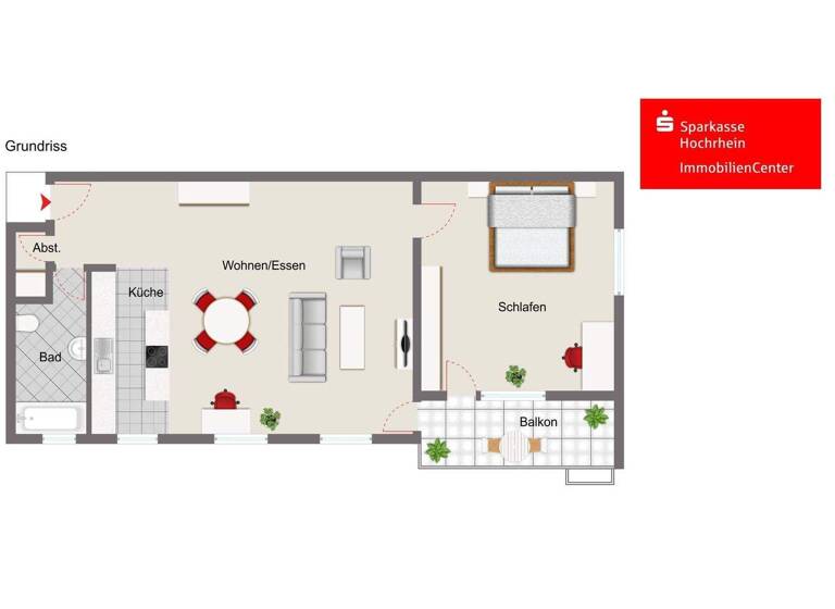 Wohnung zum Kauf 222.000 € 2 Zimmer 82 m² 3. Geschoss Bad Säckingen 79713
