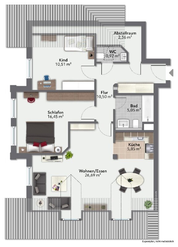 Wohnung zum Kauf 348.000 € 3 Zimmer 76 m²<br/>Wohnfläche Egmating Egmating 85658